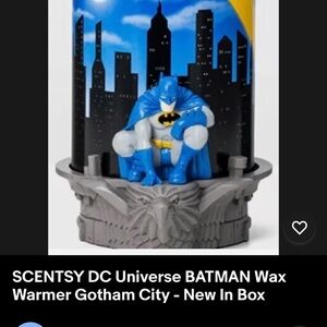 Scentsy Gotham City Wax Warmer - Blue and Gray